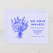 動く告知ワイルドフラワーブーケ可愛いドードル ポストカード (正面/裏面)