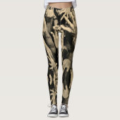 動く手の異常なパターン レギンス (正面)