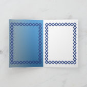 動く炎の休日と2赤い絵画ろうそく シーズンカード (内部)