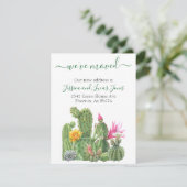 動く発表サボテンの多肉咲き 案内状 (スタンド正面)