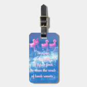 動く、呼吸する…トラベ感動的ル引用文 ラゲッジタグ (正面縦)