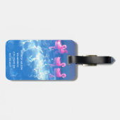 動く、呼吸する…トラベ感動的ル引用文 ラゲッジタグ (裏面横)