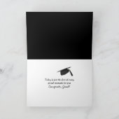 動じないで！卒業おめでとう テキスト カード (内部)