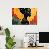 動じない壁画 ポスター (ホームオフィス)