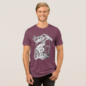 動オーガニックき超現実主義抽象芸術アートイメージ トライブレンドＴシャツ (正面全面)