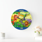 動カスタマイズ物の子どもの時計 ラージ壁時計 (ホーム)