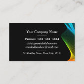 動カラフル波動アイキャッチ 名刺 (裏面)