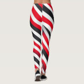 動ストライプ中の レギンス (裏面)