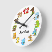 動パーソナライズされた物時計 ラウンド壁時計 (傾斜)