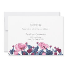 動モダンかしたほこりっぽい青ピンクのワイルドフラワー