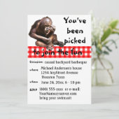 動ユーモアのある物おもしろいパーティー 招待状 (スタンド正面)