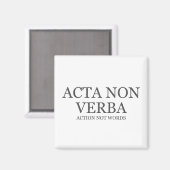 動作が単語ではない – 暗 マグネット (正面/裏面)