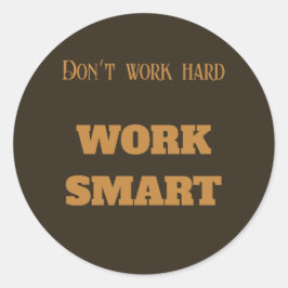 動作しない懸命作業頭が切れるやる気を起こさせる文字ゴール ラウンドシール