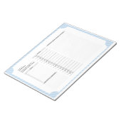 動作と共に日スペインの々のスケジュール ノートパッド (アングル)