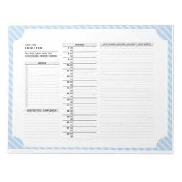 動作と共に日スペインの々のスケジュール ノートパッド