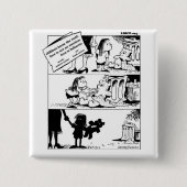 動作は真実のスクエアボタン 缶バッジ (正面)