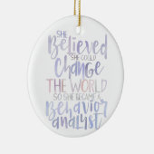 動作アナリストオーナメント、動作アナリストのギフト、 セラミックオーナメント (右)