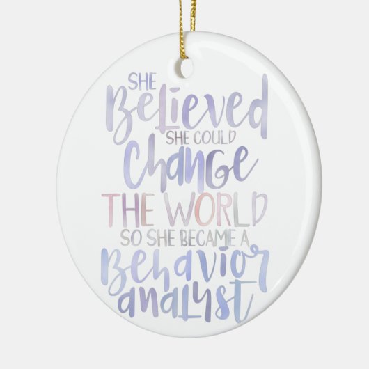 動作アナリストオーナメント、動作アナリストのギフト、 セラミックオーナメント (左)