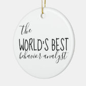 動作アナリスト、BCBA、ABA、動作テクノロジー、 セラミックオーナメント (左)