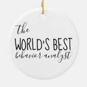 動作アナリスト、BCBA、ABA、動作テクノロジー、 セラミックオーナメント (裏面)