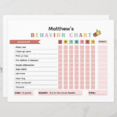 動作カラフルを改善するためのKidsBehaviorグラフ (正面/裏面)