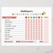 動作カラフルを改善するためのKidsBehaviorグラフ (正面)