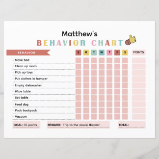 動作カラフルを改善するためのKidsBehaviorグラフ