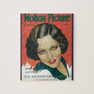 動作写真1931年2月グロリア・スワンソン・カバー ジグソーパズル