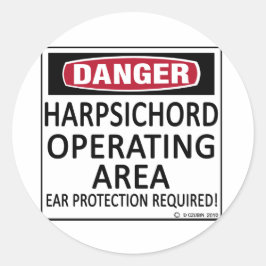 動作領域のハープシコード ラウンドシール