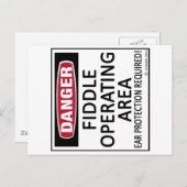 動作領域のバイオリン ポストカード (正面/裏面)