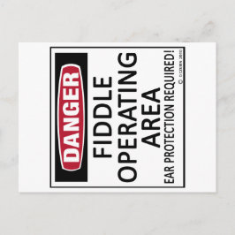 動作領域のバイオリン ポストカード