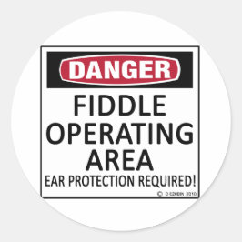 動作領域のバイオリン ラウンドシール