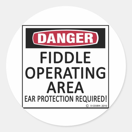 動作領域のバイオリン ラウンドシール (正面)