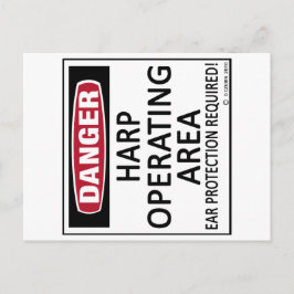 動作領域ハープ ポストカード