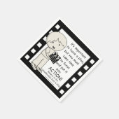 動作 スタンダードカクテルナプキン (角)