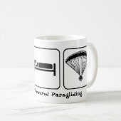 、動力を与えられたパラグライダー食べて下さい、眠らせて下さい コーヒーマグカップ (正面右)