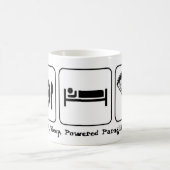 、動力を与えられたパラグライダー食べて下さい、眠らせて下さい コーヒーマグカップ (中央)