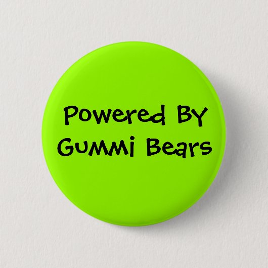 動力を与えられる、Gummiくま 缶バッジ (正面)