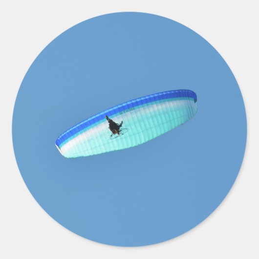 動力付きパラグライダー ラウンドシール (正面)
