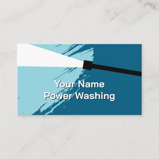 動力洗浄ドライブウェイの圧力洗浄 名刺 (正面)
