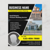 動力洗浄加圧洗浄プロフェッショナル洗浄 チラシ (正面)