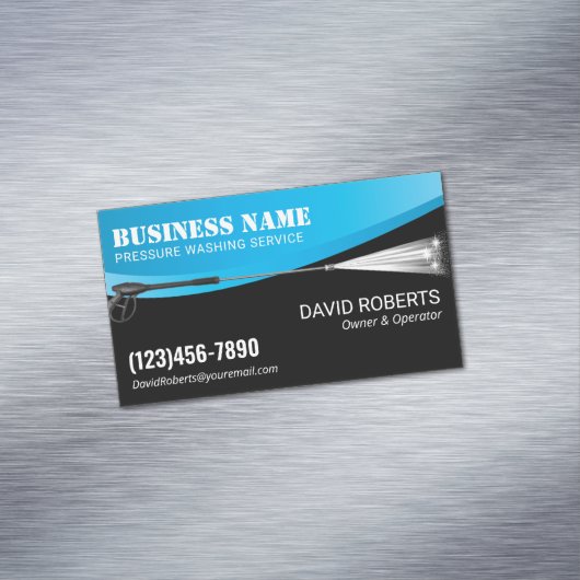 動力洗浄加圧洗浄プロフェッショナル洗浄 マグネット名刺 (インサイチュ)