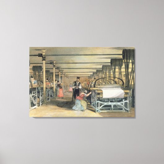 動力織機織， 1834 キャンバスプリント (正面)