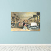 動力織機織， 1834 キャンバスプリント (インサイチュ (ウッドフロア))