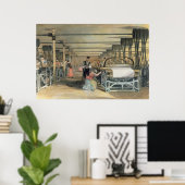 動力織機織， 1834 ポスター (ホームオフィス)