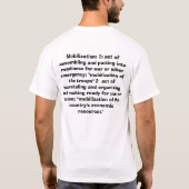 動員の例 Tシャツ (裏面)