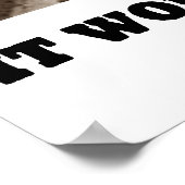 動揺したりパニックにしたりしない何の良い行いにもならない ポスター (角)