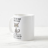 動揺した猫 コーヒーマグカップ (正面左)