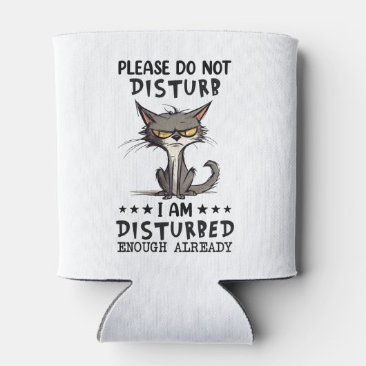 動揺した猫 缶クーラー (裏面)