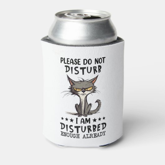 動揺した猫 缶クーラー (缶裏面)